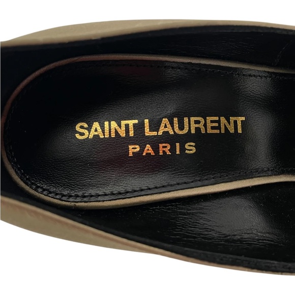 Saint Laurent Metallic Gold Heels - Picture 3 of 3